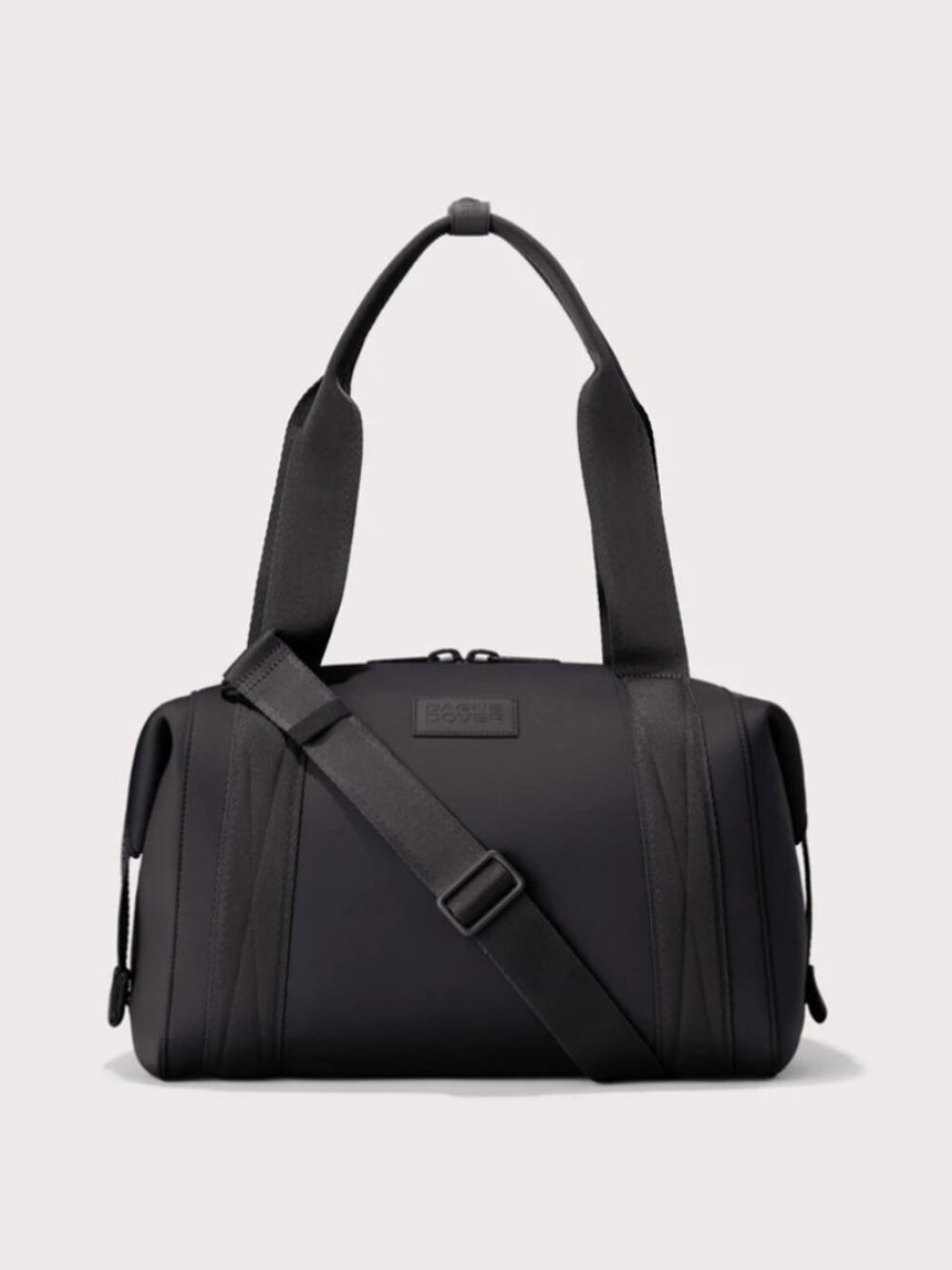 Dagne Dover Medium Landon Carryall Bag Onyx Black Neoprene